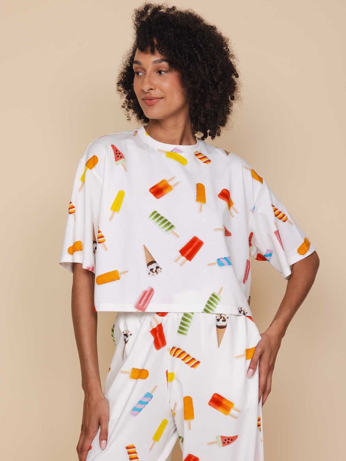 Popsicles Cropped T-shirt and Wide pants set Women from SNURK
