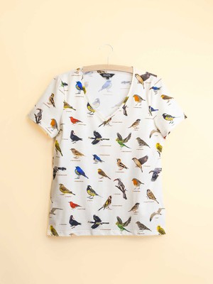 Bird Watching V-Neck T-shirt and Shorts set Women from SNURK