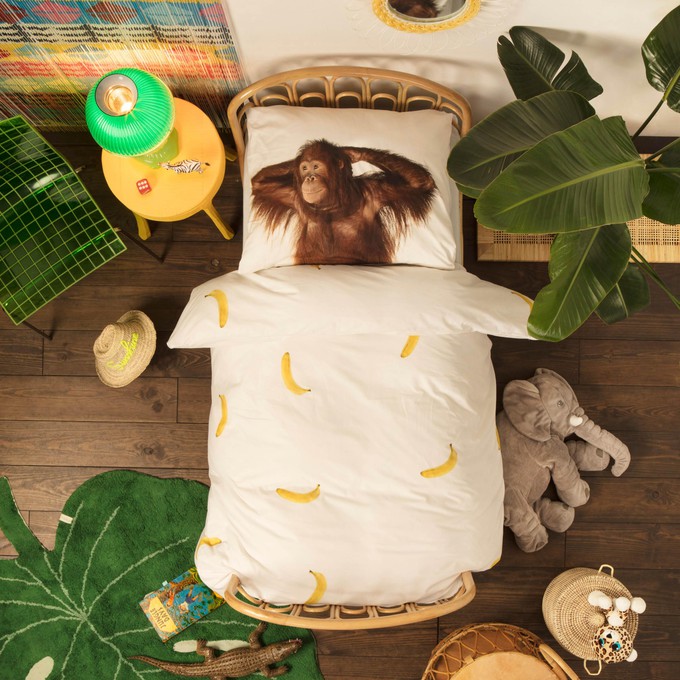 Banana Monkey pillow case 60 x 70 cm from SNURK