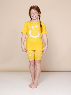 Smiles Yellow Biker Shorts Children from SNURK