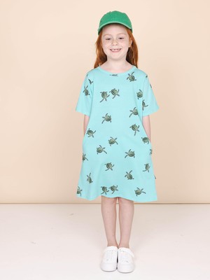 Sea Turtles Dress short sleeves Children from SNURK