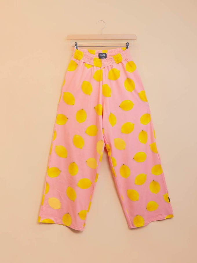 Lemon Cropped T-shirt and Wide pants set Women from SNURK