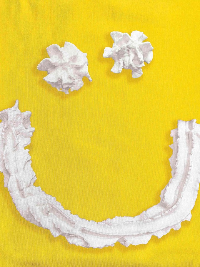 Smiles Yellow T-shirt Dress Kids from SNURK