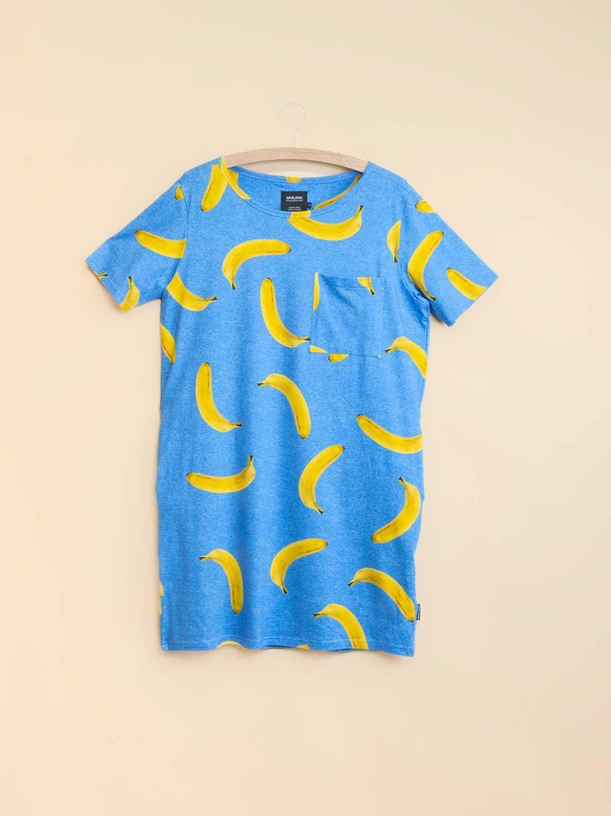 Banana Blue T-shirt Dress Women from SNURK