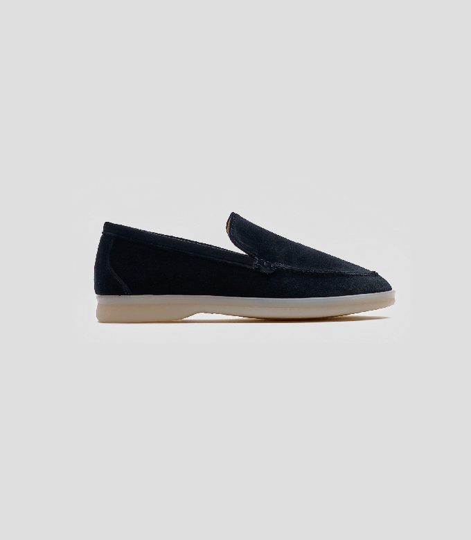 Vegan Velvet Loafer Black from Solari Milano