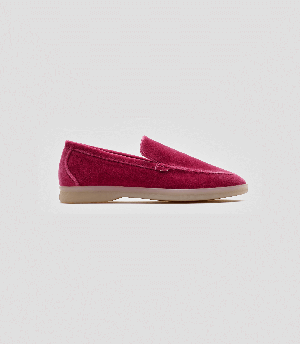 Vegan Velvet Loafer Pink from Solari Milano
