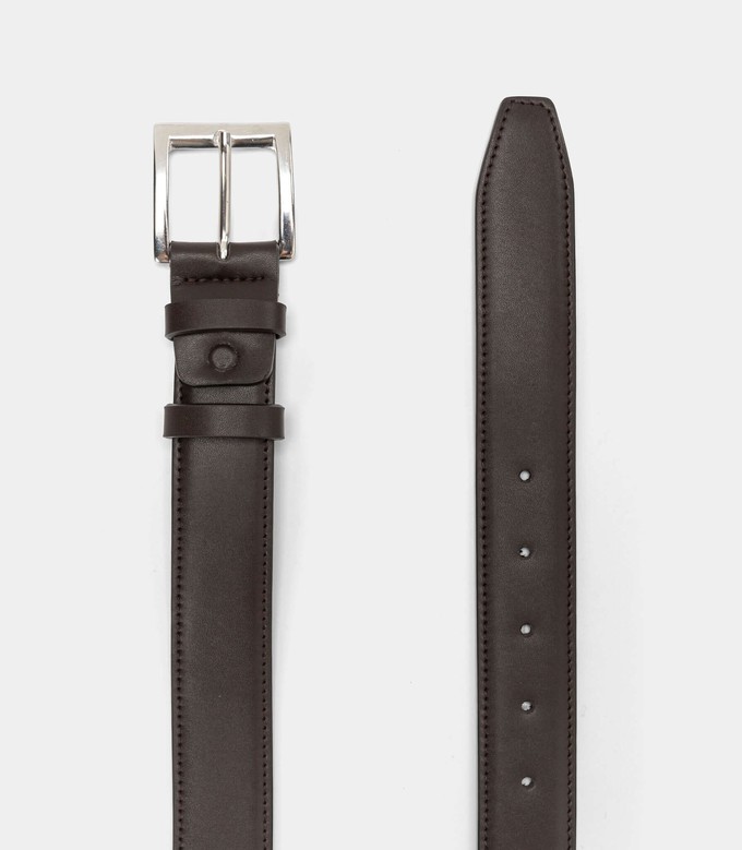 Classic Vegan Belt – Dark Brown from Solari Milano