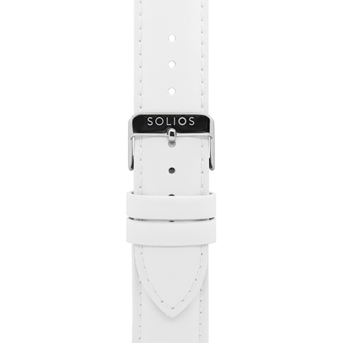 White Eco Vegan Leather Strap from Solios Watches