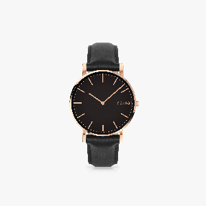 Black Solar Watch | Black Vegan Leather from Solios Watches