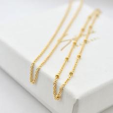Subtle Chain Bracelets - Gold 14k via Solitude the Label