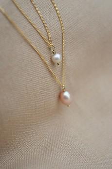 Tiny Pearl Necklace - Gold 14k via Solitude the Label