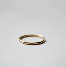 Plain Ring - Gold 14k via Solitude the Label