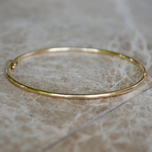 Round Bangle - 14k gold from Solitude the Label