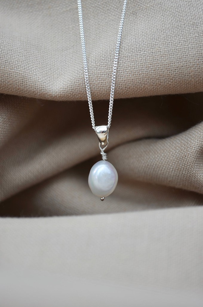 Pearl Necklace - Silver from Solitude the Label