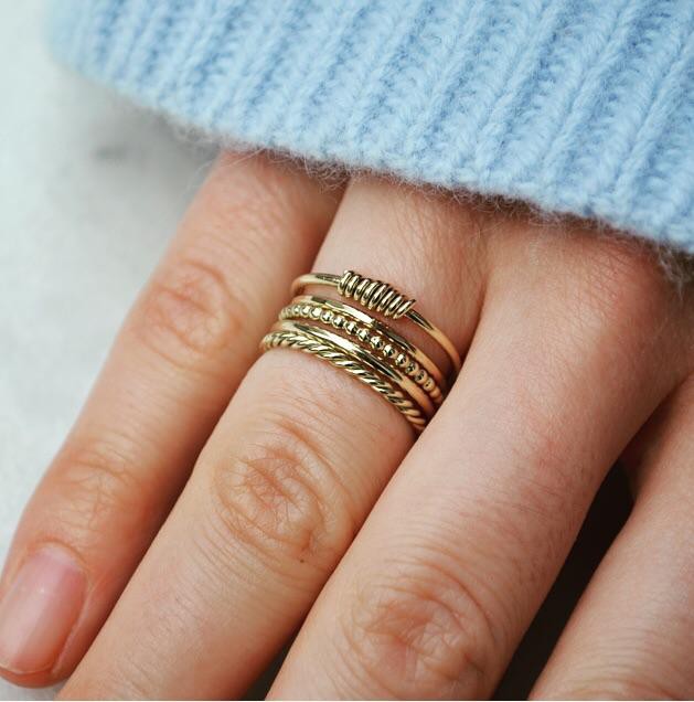 Twisted Ring - Gold 14k from Solitude the Label