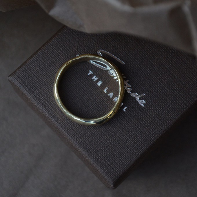 Organic wedding band Chunky - Gold 14k from Solitude the Label