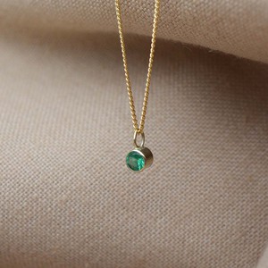 Emerald Necklace - Gold 14k from Solitude the Label