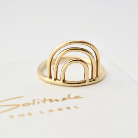 Rainbow Ring - Gold 14k from Solitude the Label