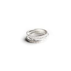 Element Rings (set of 3) - Silver via Solitude the Label