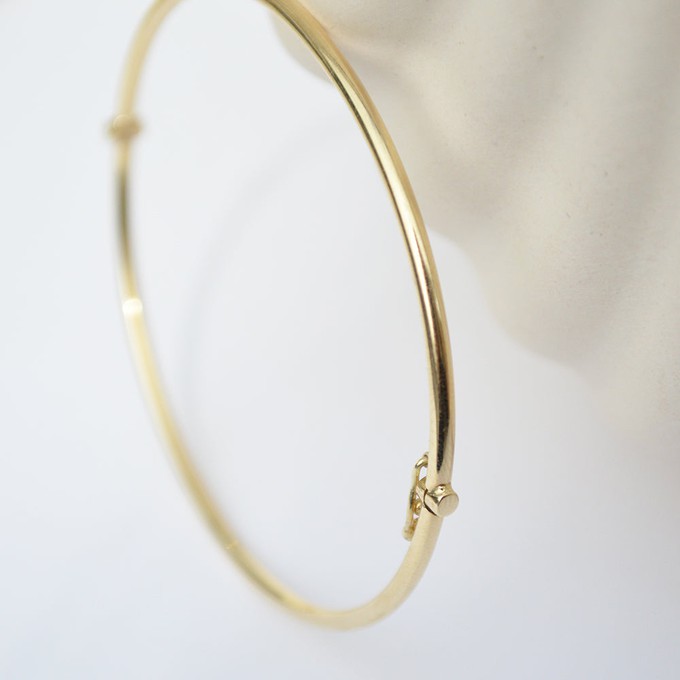 Round Bangle - 14k gold from Solitude the Label