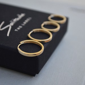 Easy Earhoops squared - Gold 14k from Solitude the Label
