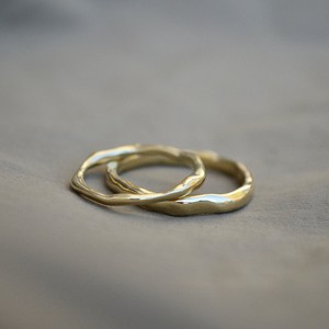 Organic wedding band middle - Gold 14k from Solitude the Label