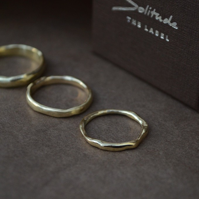 Organic wedding band Chunky - Gold 14k from Solitude the Label