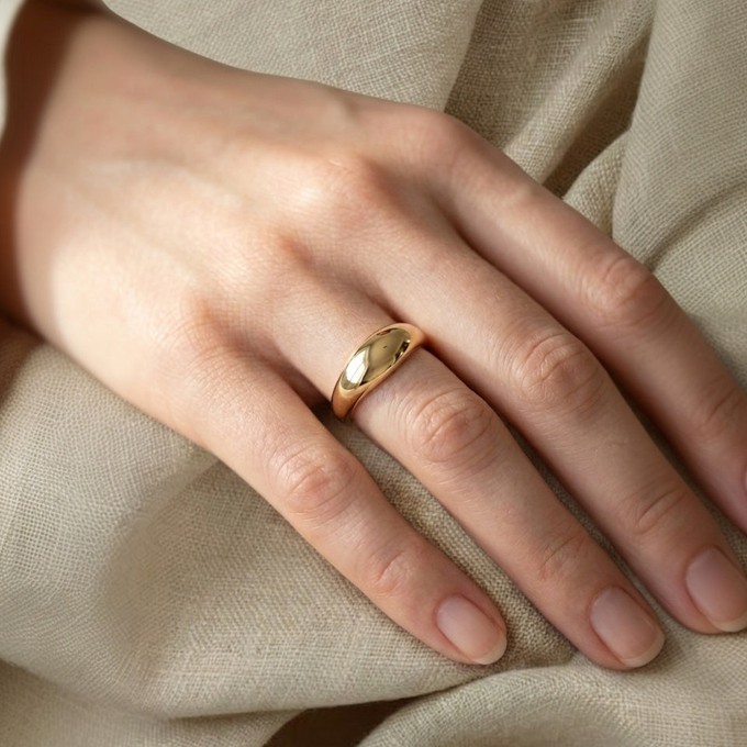 Chunky June Ring - Gold 14k from Solitude the Label