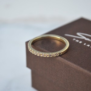 Half eternity ring - Gold 14k & Champagne + Brown diamonds from Solitude the Label