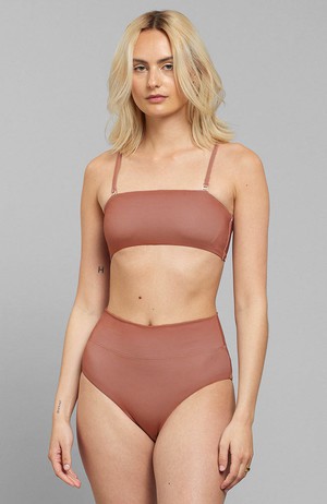 Bikini bottom Slite Copper Brown from Sophie Stone