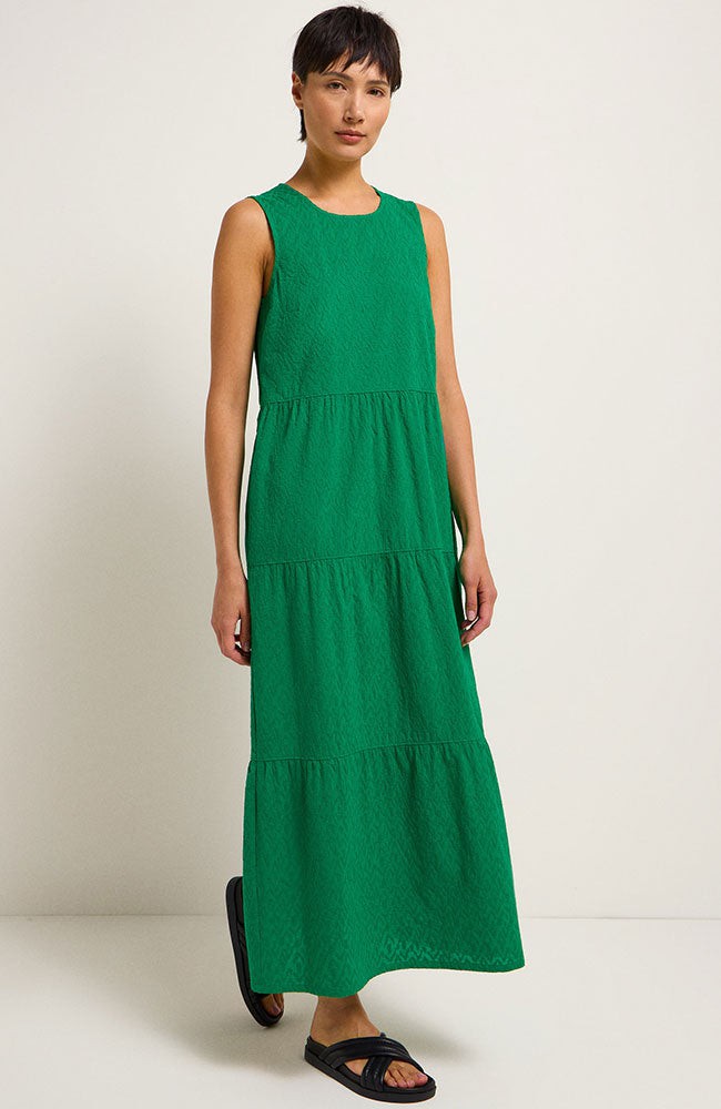 Maxi dress textured green from Sophie Stone