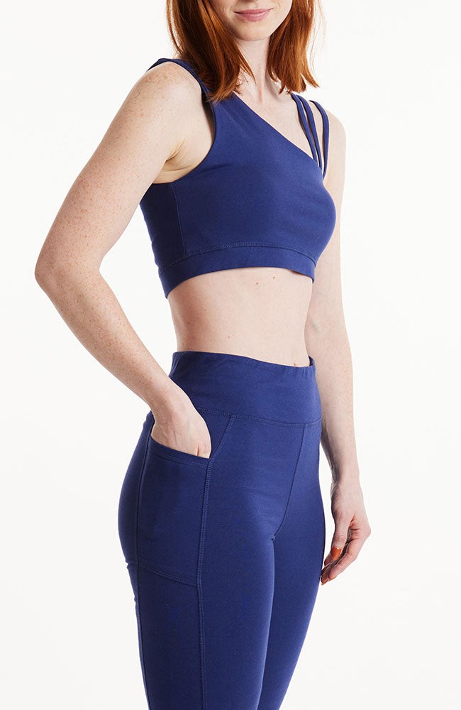 Yoga Asymmetric top blue from Sophie Stone