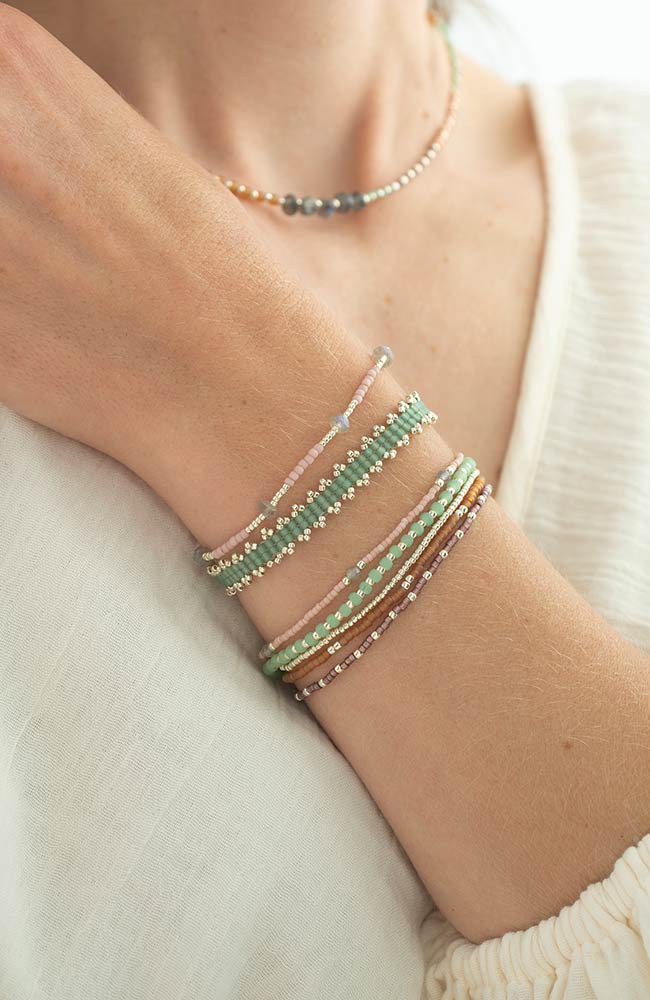 Warrior bracelet Labradorite Silver from Sophie Stone