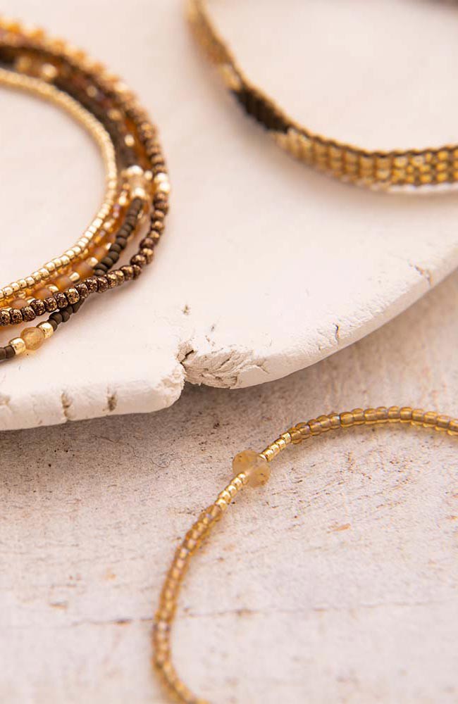 Knowing bracelet Citrine Gold from Sophie Stone