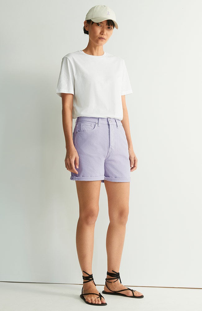Sheaari denim shorts soft lilac from Sophie Stone