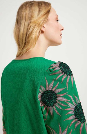 Blouse flower green from Sophie Stone