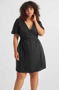 Kungsham wrap dress black via Sophie Stone