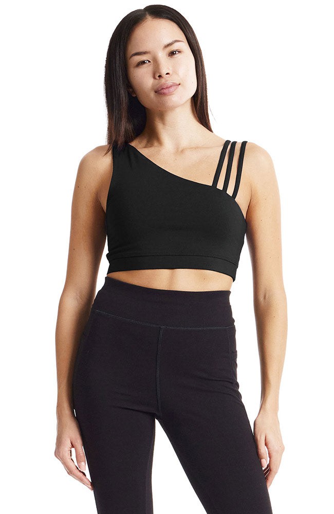 Yoga Asymmetric top black from Sophie Stone