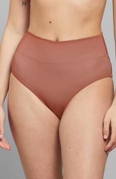 Bikini bottom Slite Copper Brown via Sophie Stone