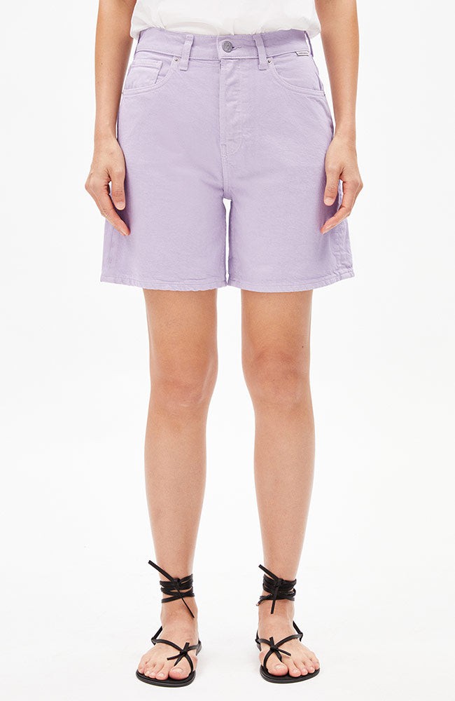 Sheaari denim shorts soft lilac from Sophie Stone