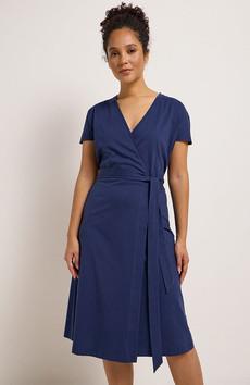 Wrap dress night blue via Sophie Stone