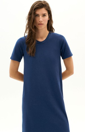 Blue night hemp oueme dress from Sophie Stone