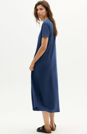 Blue night hemp oueme dress from Sophie Stone