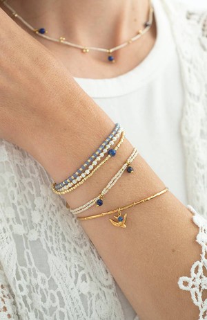 Honor bracelet Lapis Lazuli Gold from Sophie Stone
