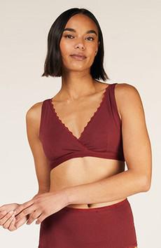 Lace bra burgundy via Sophie Stone