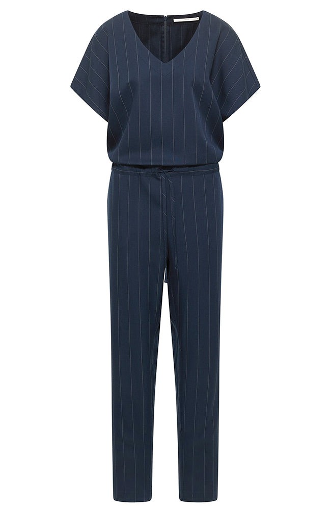 Krijtstreep jumpsuit navy from Sophie Stone