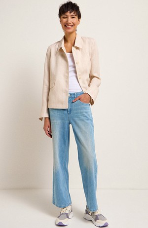 Linen jacket stripe from Sophie Stone