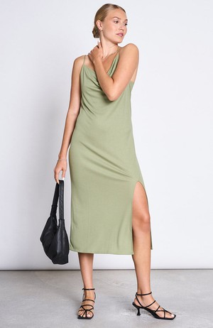 Helen midi dress olive from Sophie Stone