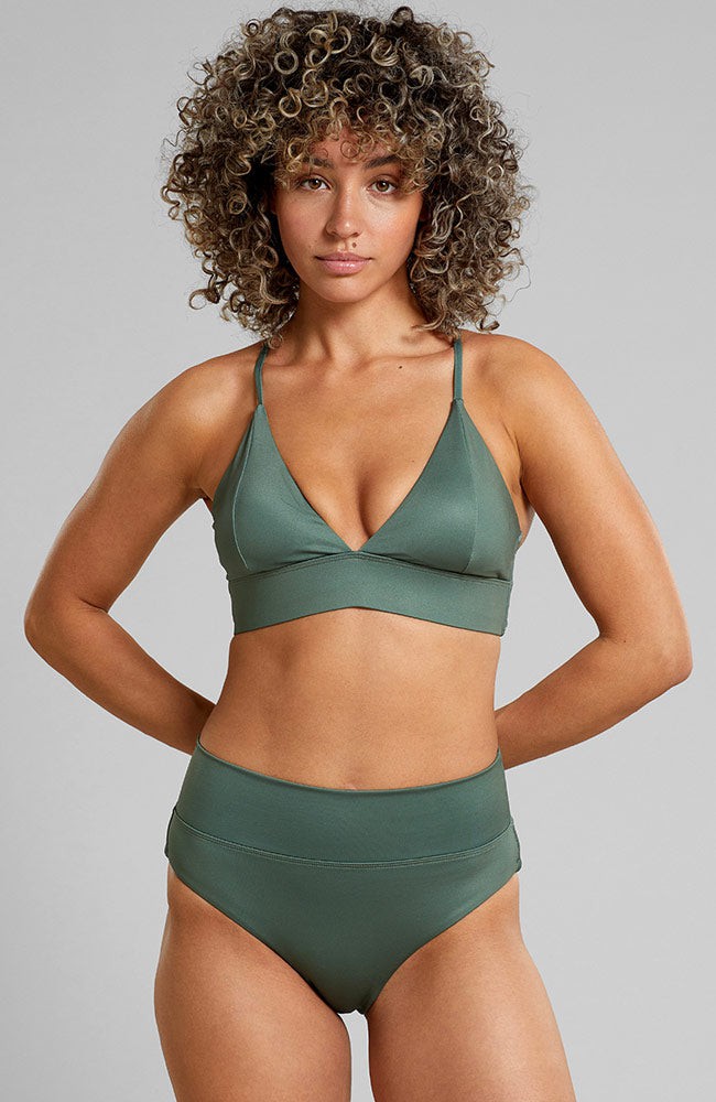 Bikini bottom Slite leaf green from Sophie Stone