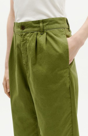 Rina hemp pants green from Sophie Stone